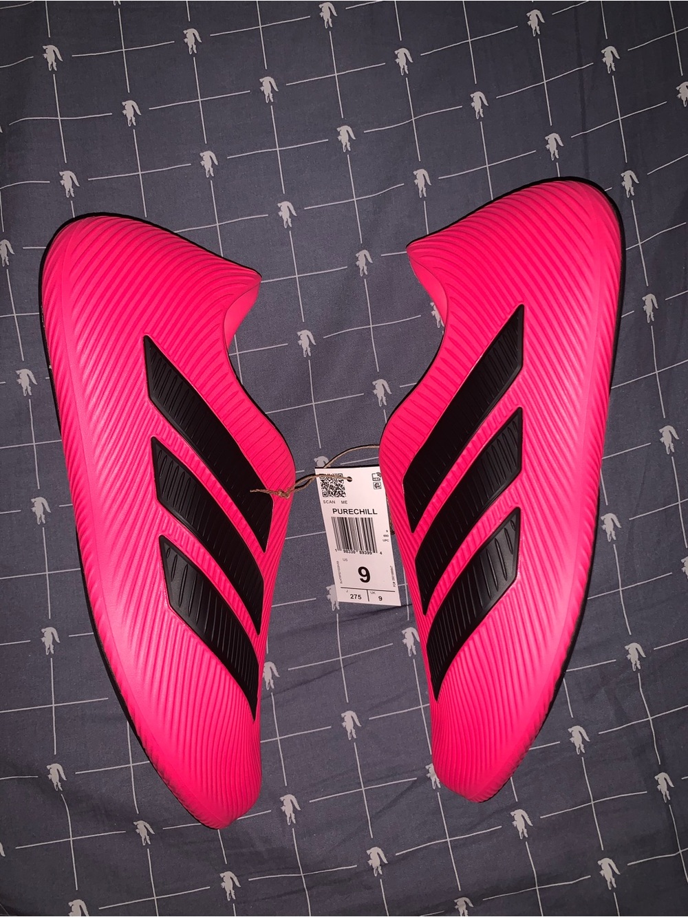 Adidas Purechill Runner Lucid Pink Black KI0065 Size: 9 Men